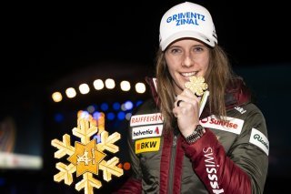 Camille Rast et son titre de championne du Monde de slalom.